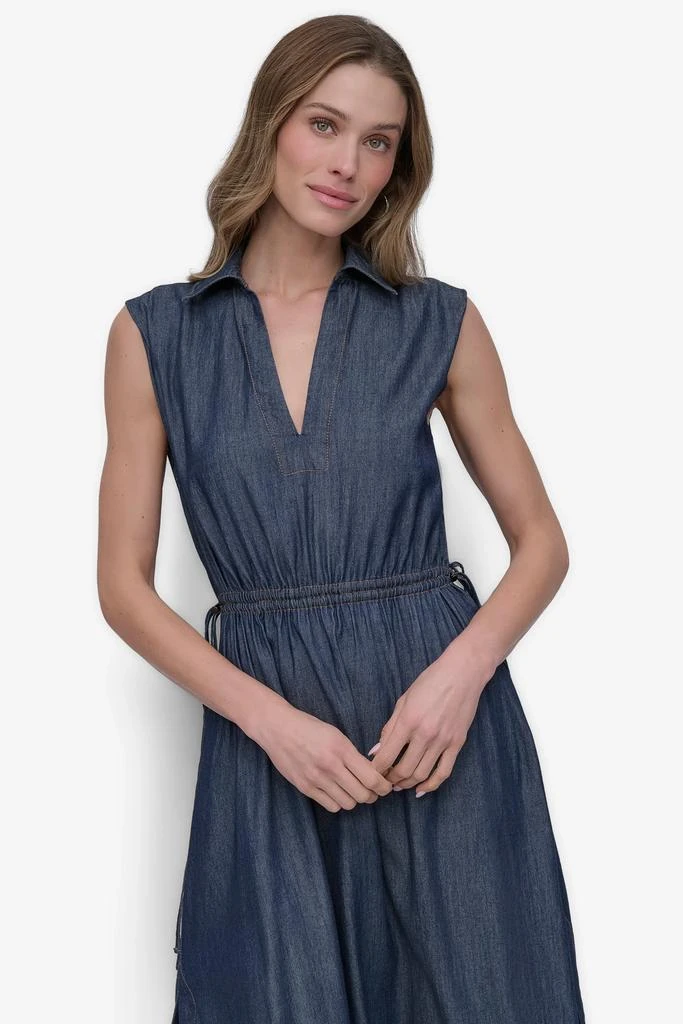 DKNY HIGH-SPLIT MIDI SHIRT DRESS 5