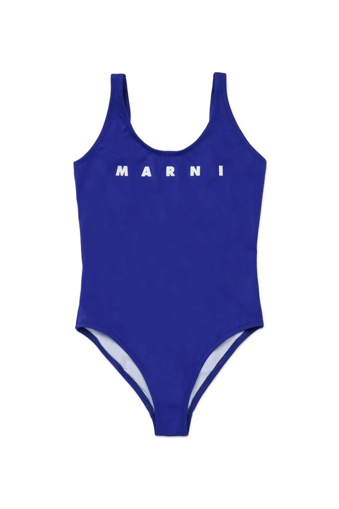 Marni Marni Kids Logo One-Piece Swimsuit