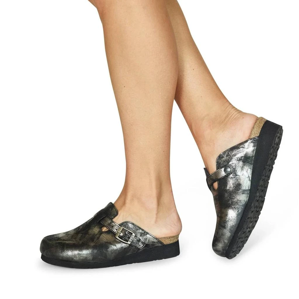 Naot Women's Autumn Clog In Metallic Onyx 2