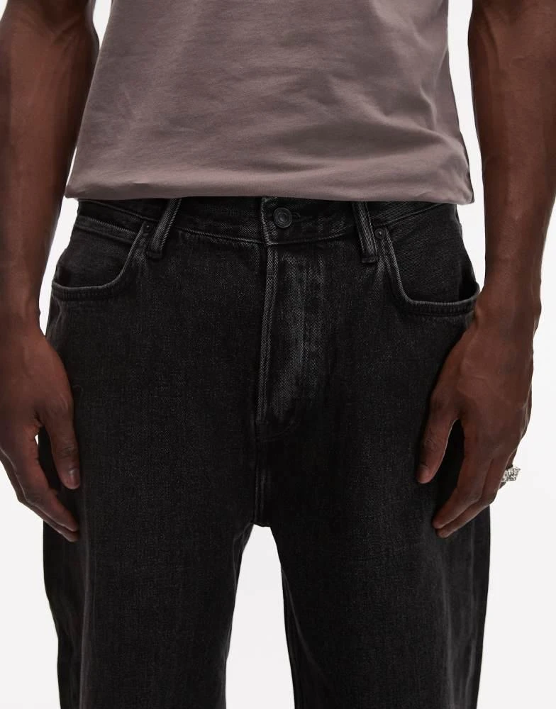 ALL SAINTS AllSaints Lenny wide jeans in washed black 5