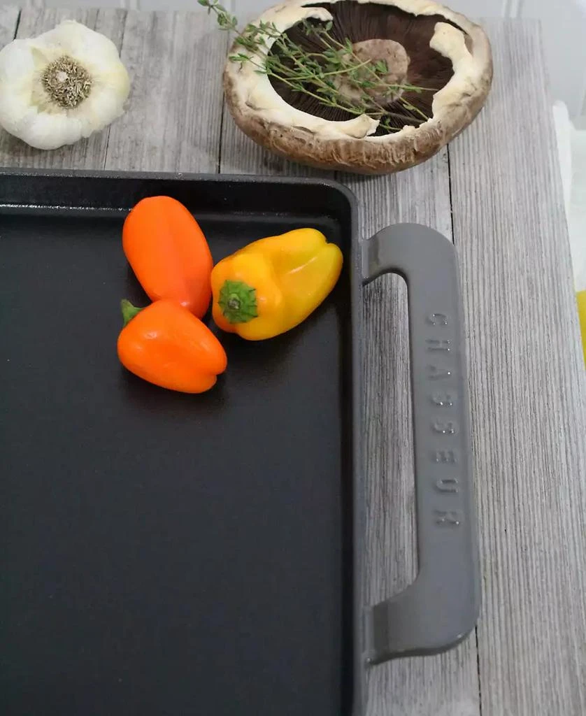 Chasseur French Enameled Cast Iron 14" Rectangular Griddle 4