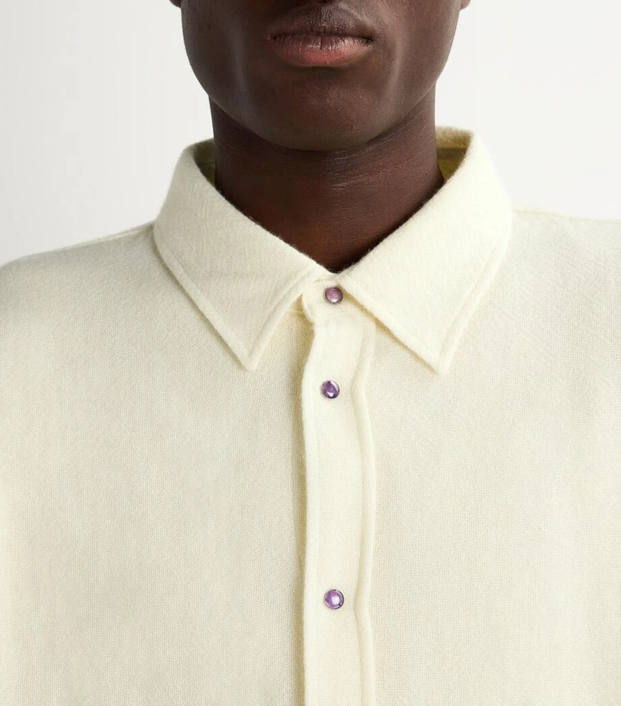 GOD'S TRUE CASHMERE Unisex Cashmere and Amethyst Gauze Shirt 5