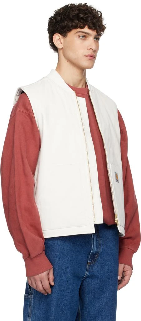 Carhartt WIP White Winter Vest 2