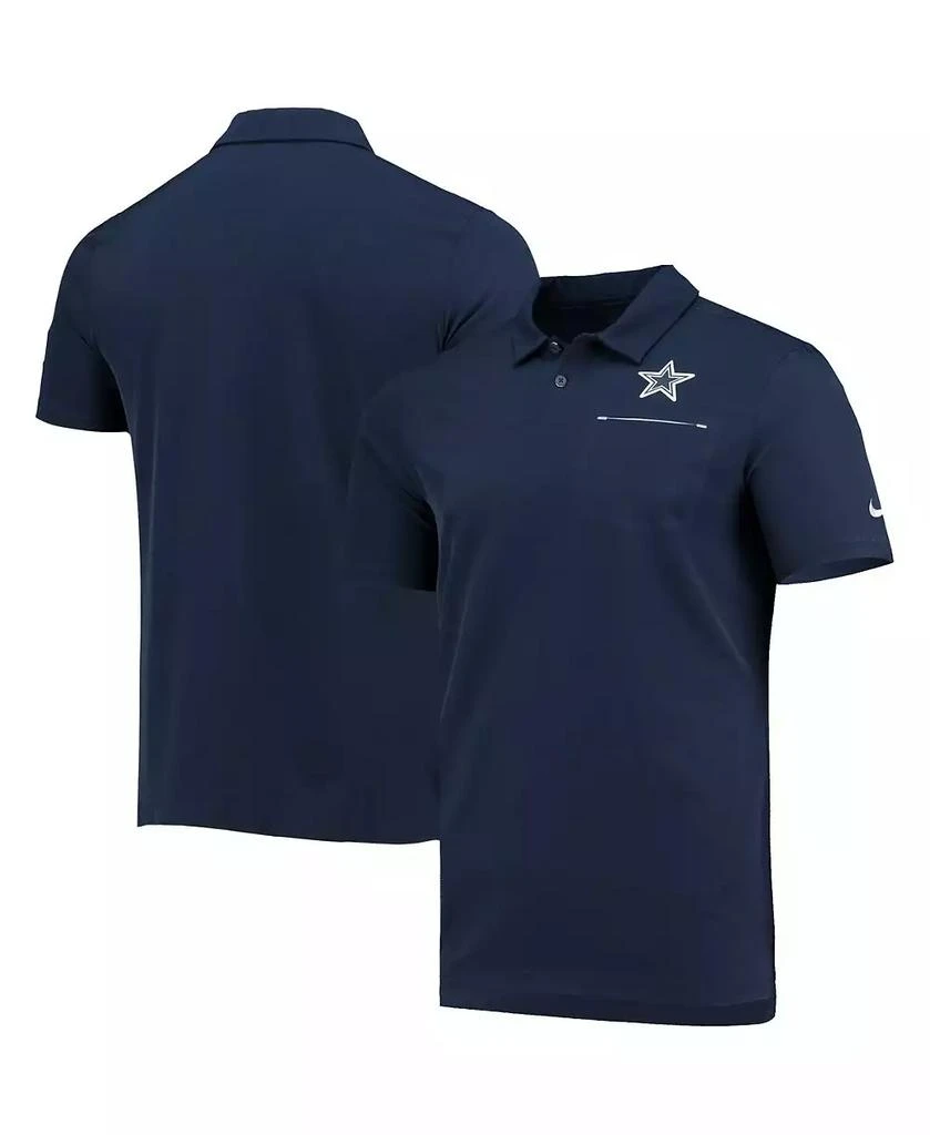 NIKE Men's Navy Dallas Cowboys Sideline Elite Performance Polo 2