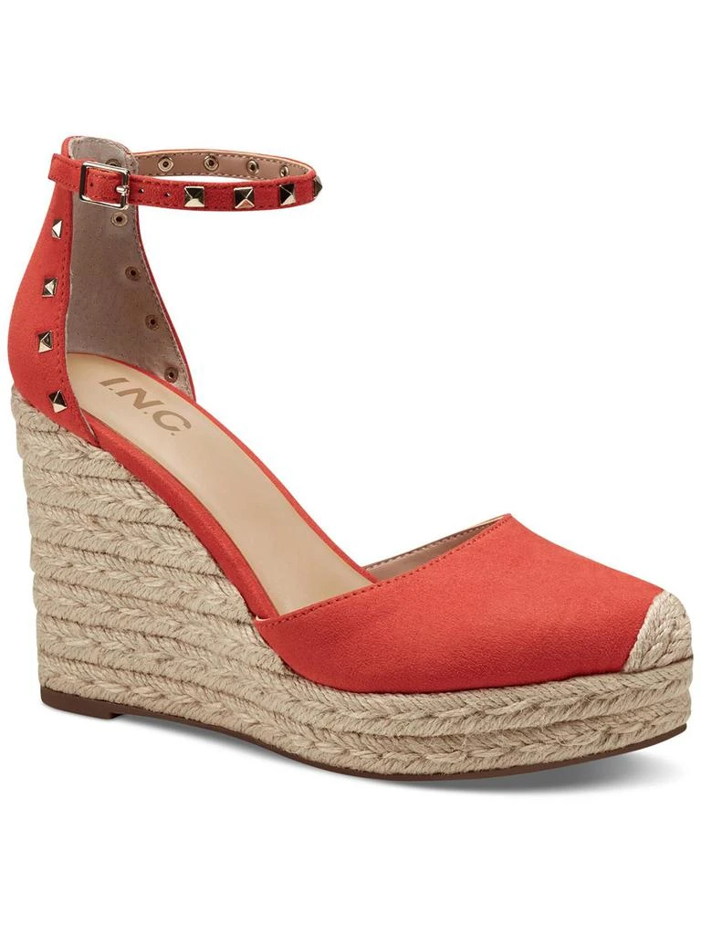 INC International Masin Womens Studded Ankle Wedge Heels 6