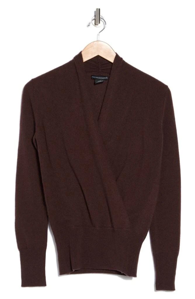 Sofia Cashmere Cashmere Faux Wrap Sweater 3
