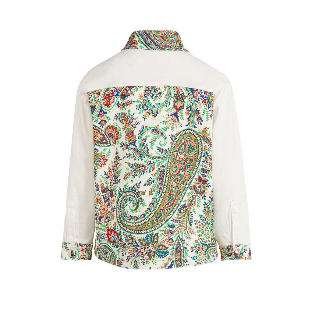 ETRO Etro Kids Paisley-Printed Long Sleeved Denim Jacket 2