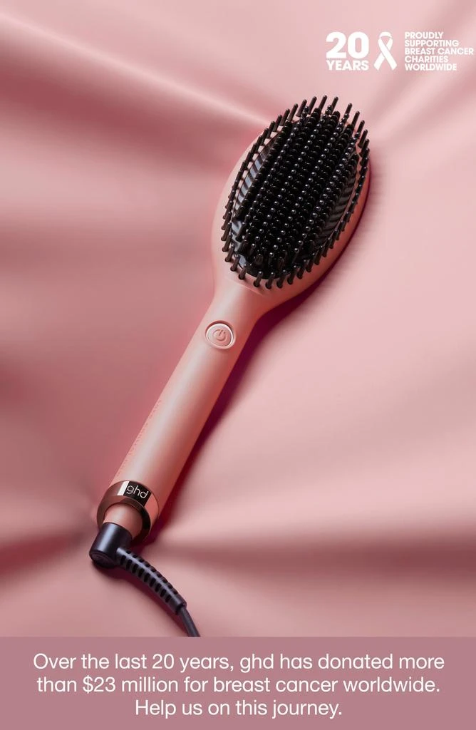 ghd Glide Hot Smoothing Brush - Peach Pink 6
