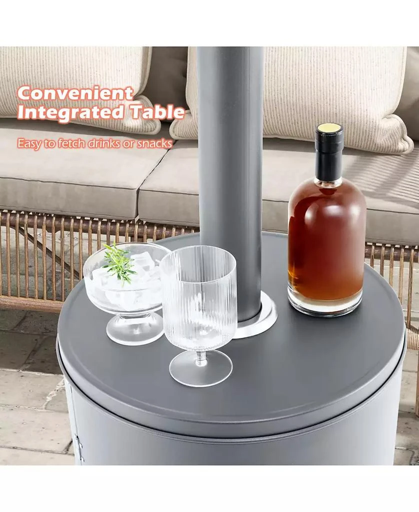 SUGIFT 50000 BTU Propane Patio Heater with Round Table Design 9