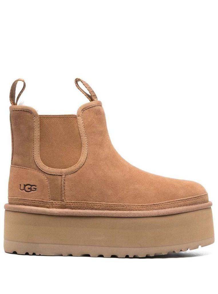 【送料&関税込】UGG neumel Brown Ankle Boots With Platform I UGG® Neumel Platform Chukka Boot - Little Kid / Big Kid