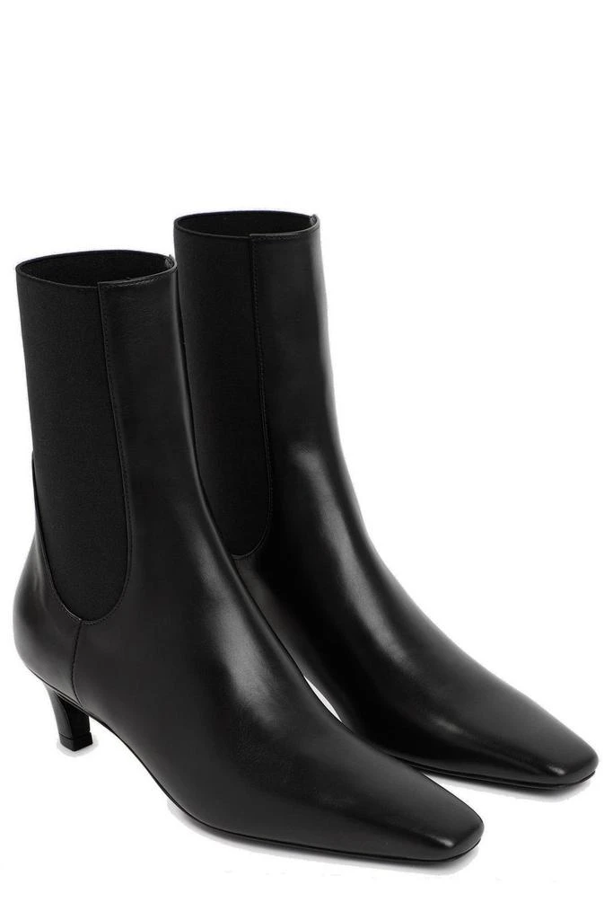 Totême Totême Mid-Heel Square-Toe Ankle Boots 3