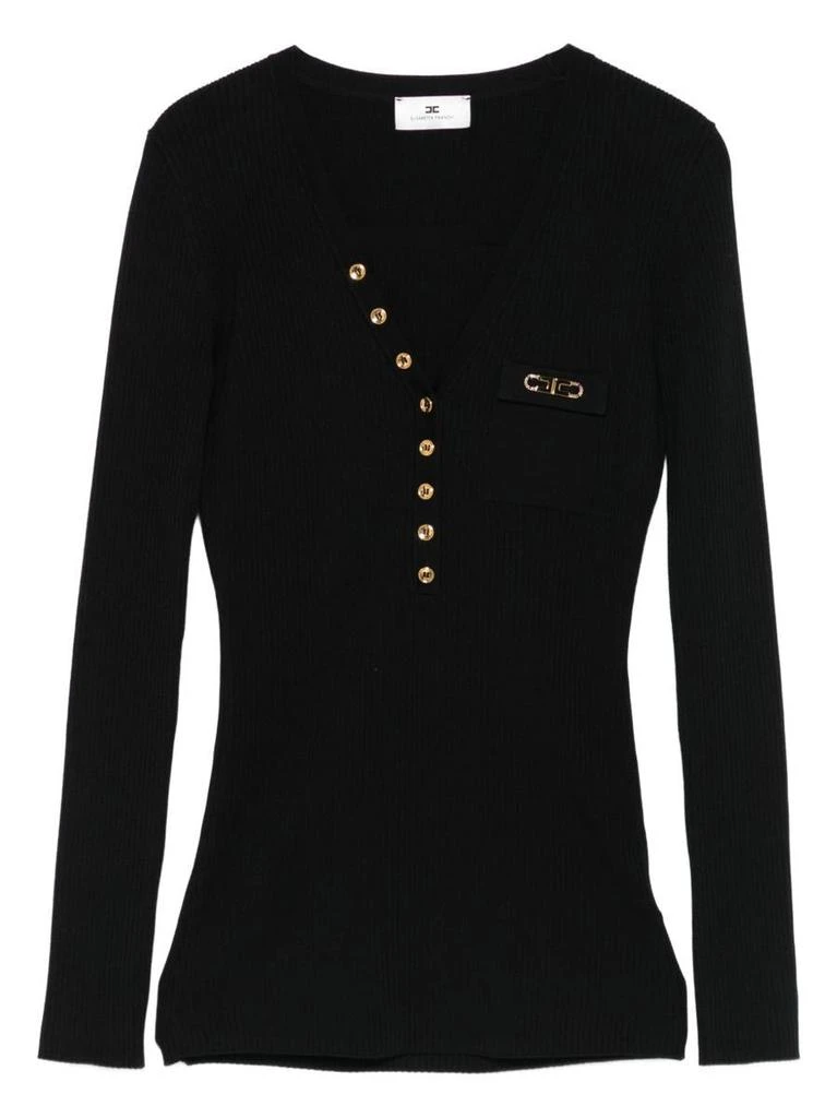 ELISABETTA FRANCHI Elisabetta Franchi Ribbed Knit With Button 1