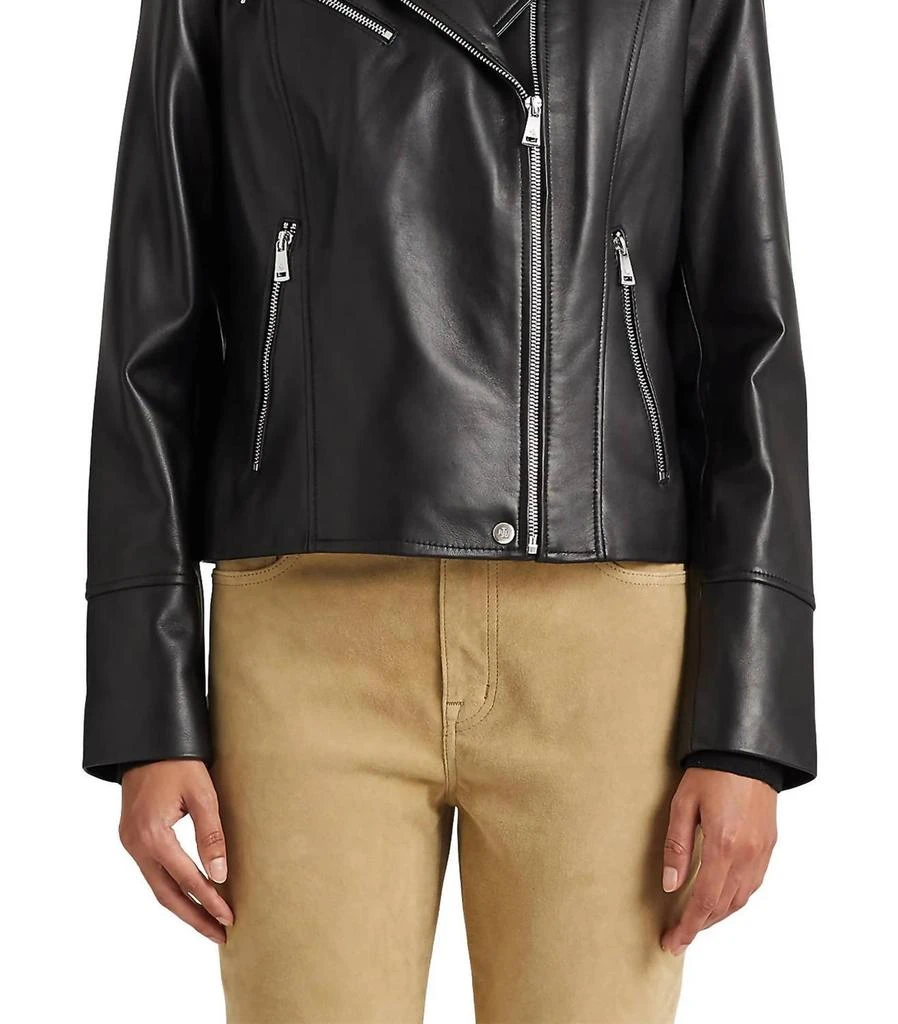 Ralph Lauren Ralph Lauren - Asymmetric Leather Moto Jacket