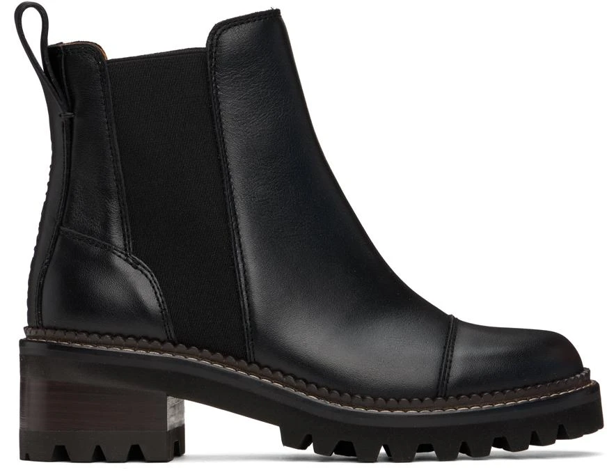 See by Chloé Black Mallory Chelsea Boots 1