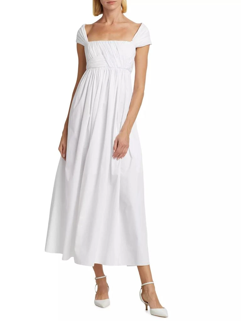 Adam Lippes Josephine Poplin Midi Dress 3