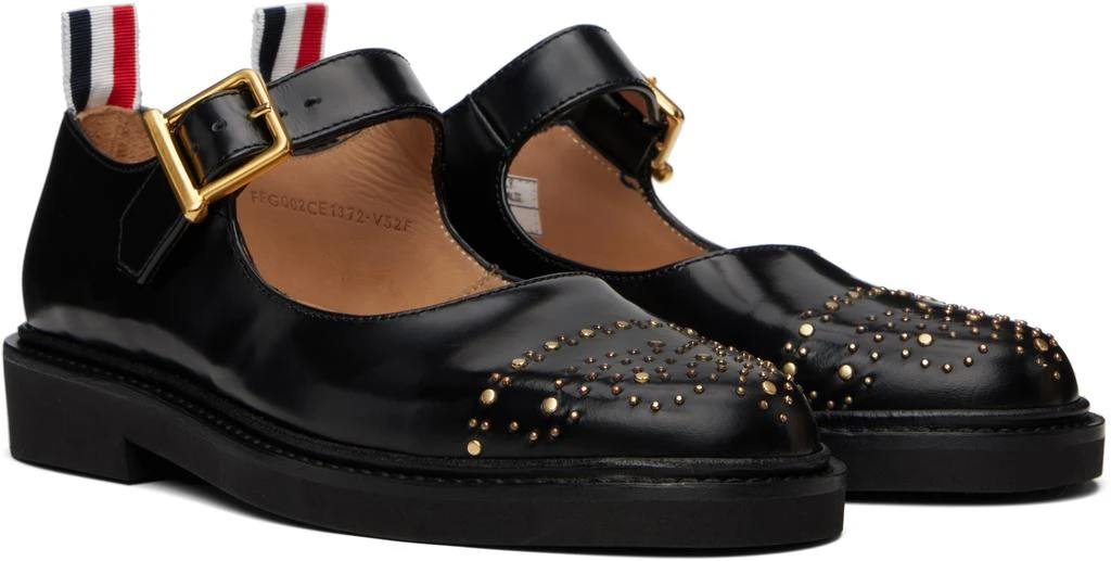 Thom Browne Black Soft Spazzolato Stud Thom John Loafers 4