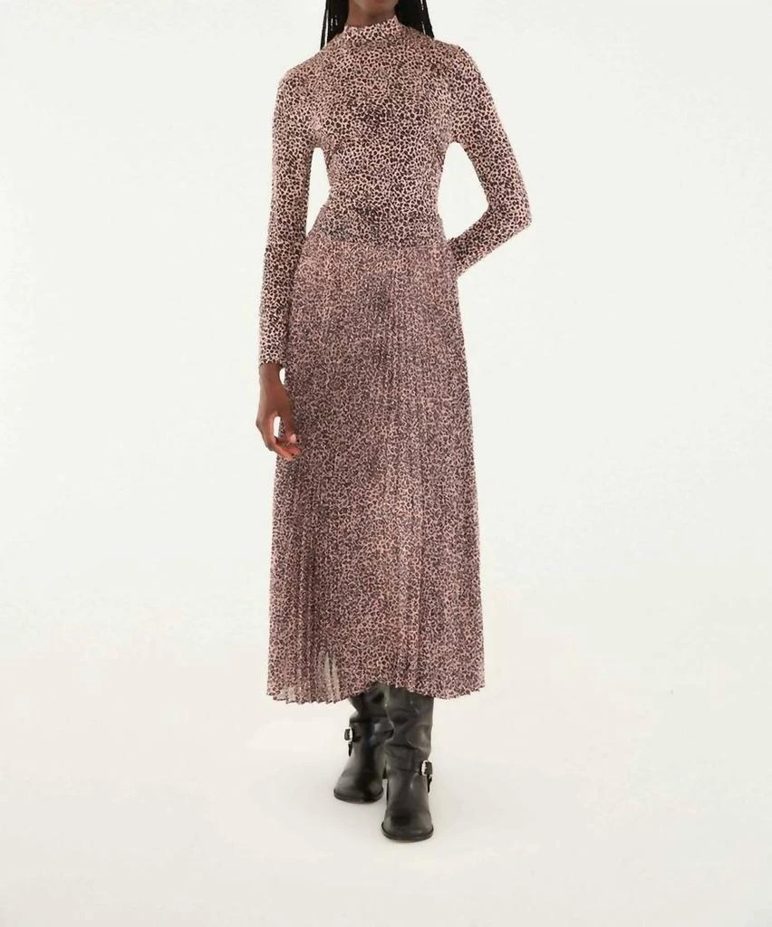 Farm Rio Farm Rio - Women
s Baby Leopard Pleated Maxi Skirt