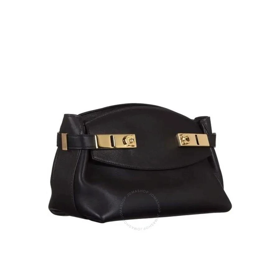 Salvatore Ferragamo Ladies Black Hug Soft XS Crossbody Bag 2