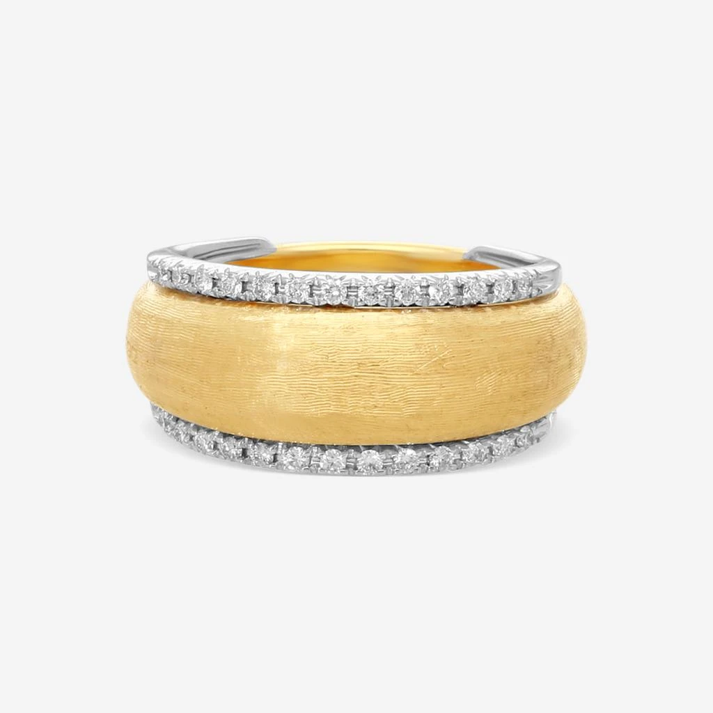 Marco Bicego Marco Bicego Lucia 18K Yellow Gold & White Gold Diamond Band Ring Sz. 7 AB596_B2_YW_Q6 1