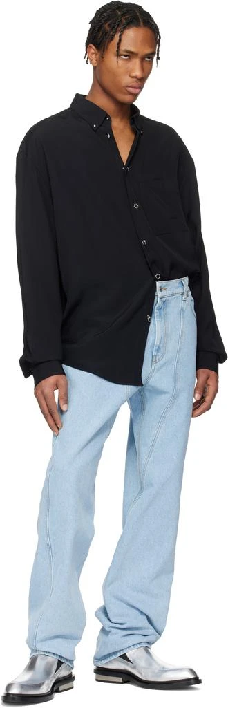 Mugler Blue Straight Leg Jeans 4