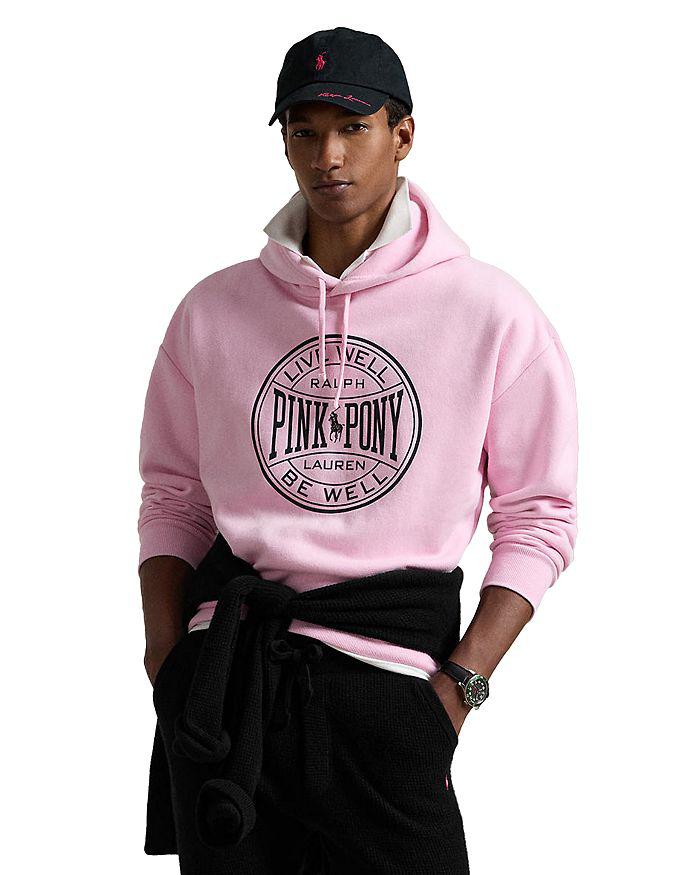 Ralph Lauren Pink Pony Print Relaxed Fit Hoodie