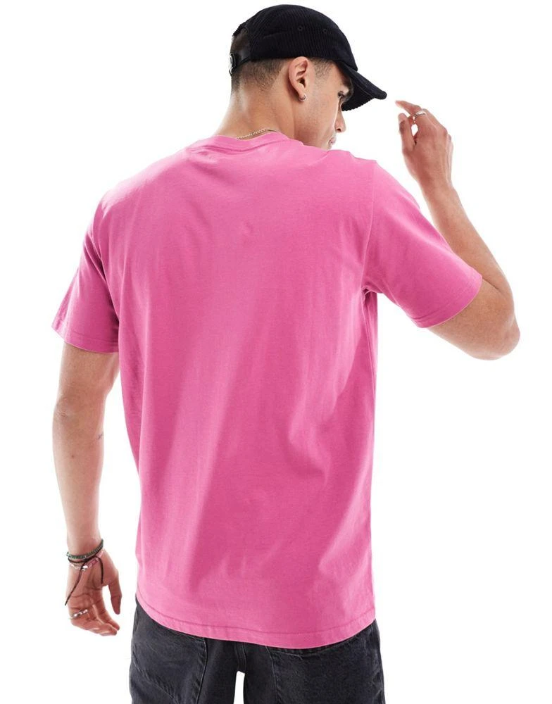 Carhartt WIP Carhartt WIP script t-shirt in pink 4