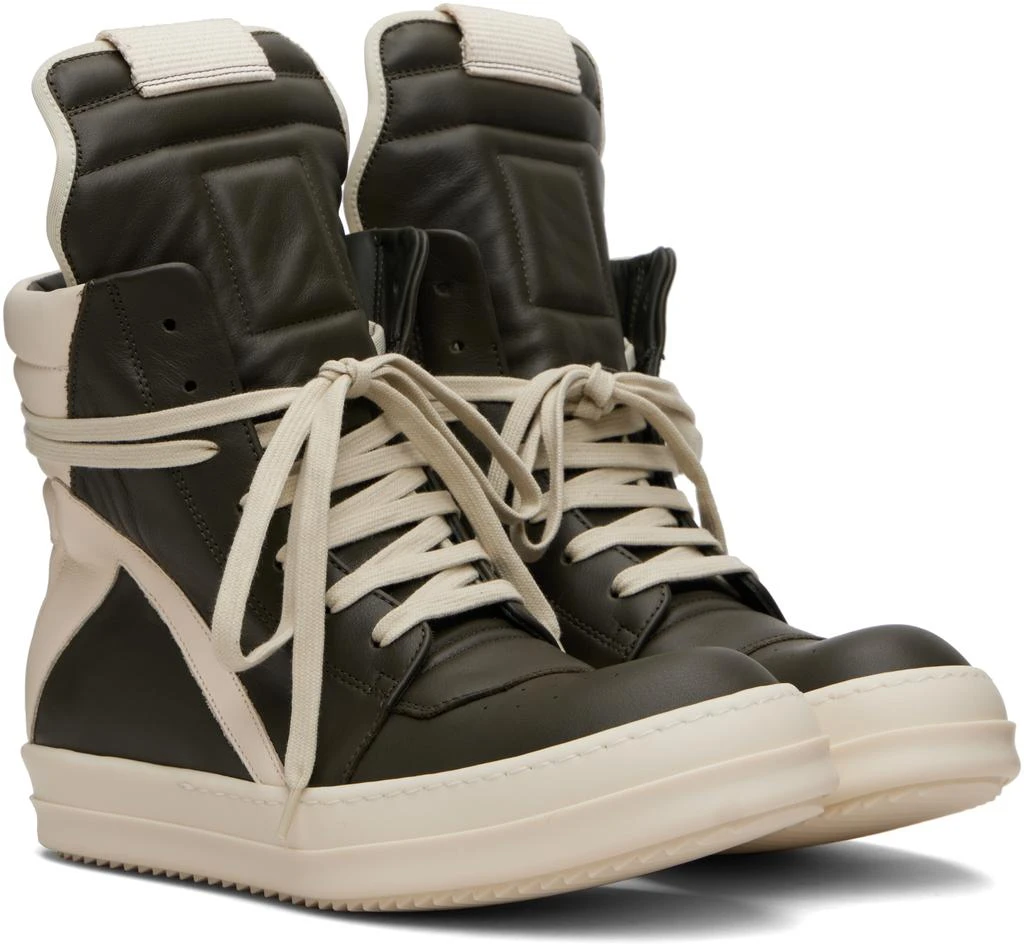 Rick Owens Khaki Concordians Geobasket Sneakers 4