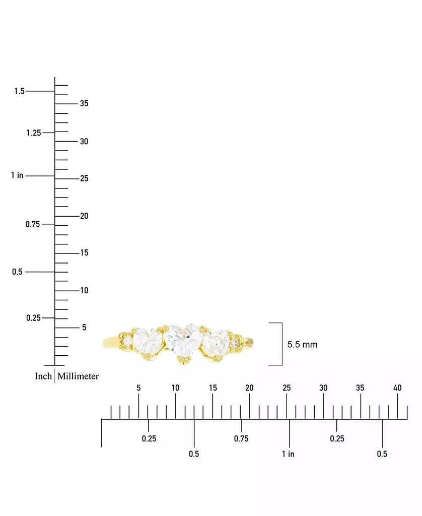Macy's Macy’s Cubic Zirconia Anniversary Band Ring (1.596 ct. t.w.) in 14K Yellow Gold Over Sterling Silver 4