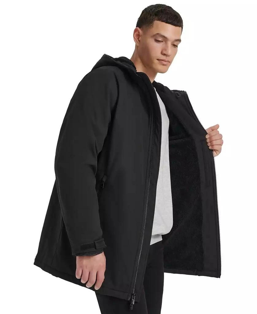 CHAMPION Men's Performance Hooded, Faux Sherpa-Lined Peacoat Jacket 5