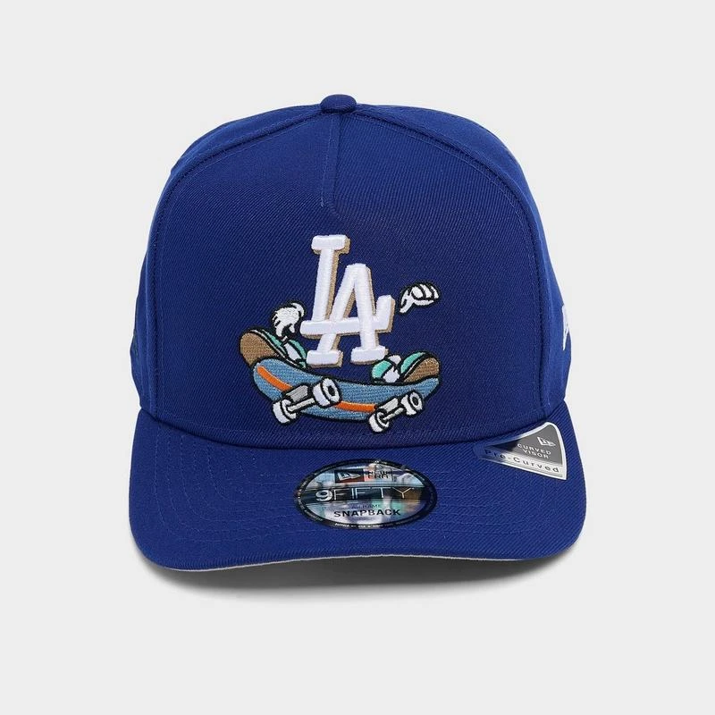New Era New Era Los Angeles Dodgers MLB 9FIFTY A-Frame Cartoon Snapback Hat 6