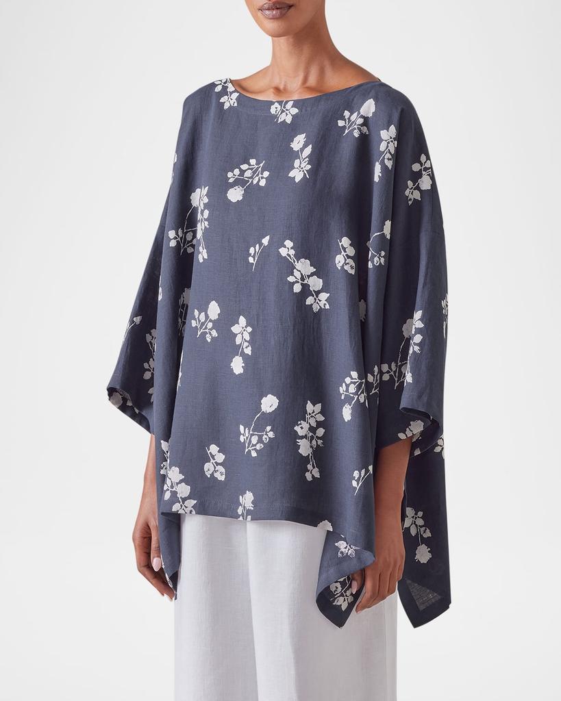 Eskandar DPS Scoop-Neck 3/4-Sleeve Top (Mid Plus Length)