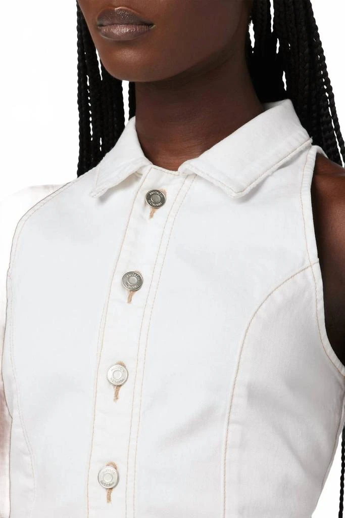 Hudson Halter Vest In White 3