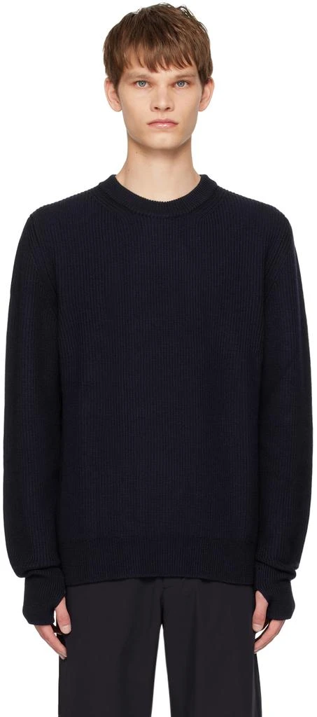 NORSE PROJECTS Navy Rib Sweater 1