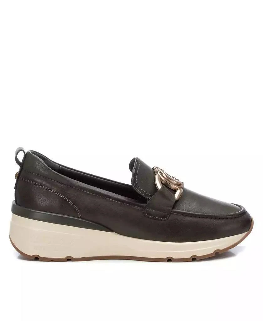 XTI Carmela Leather Collection Women's Wedge Moccasins 1