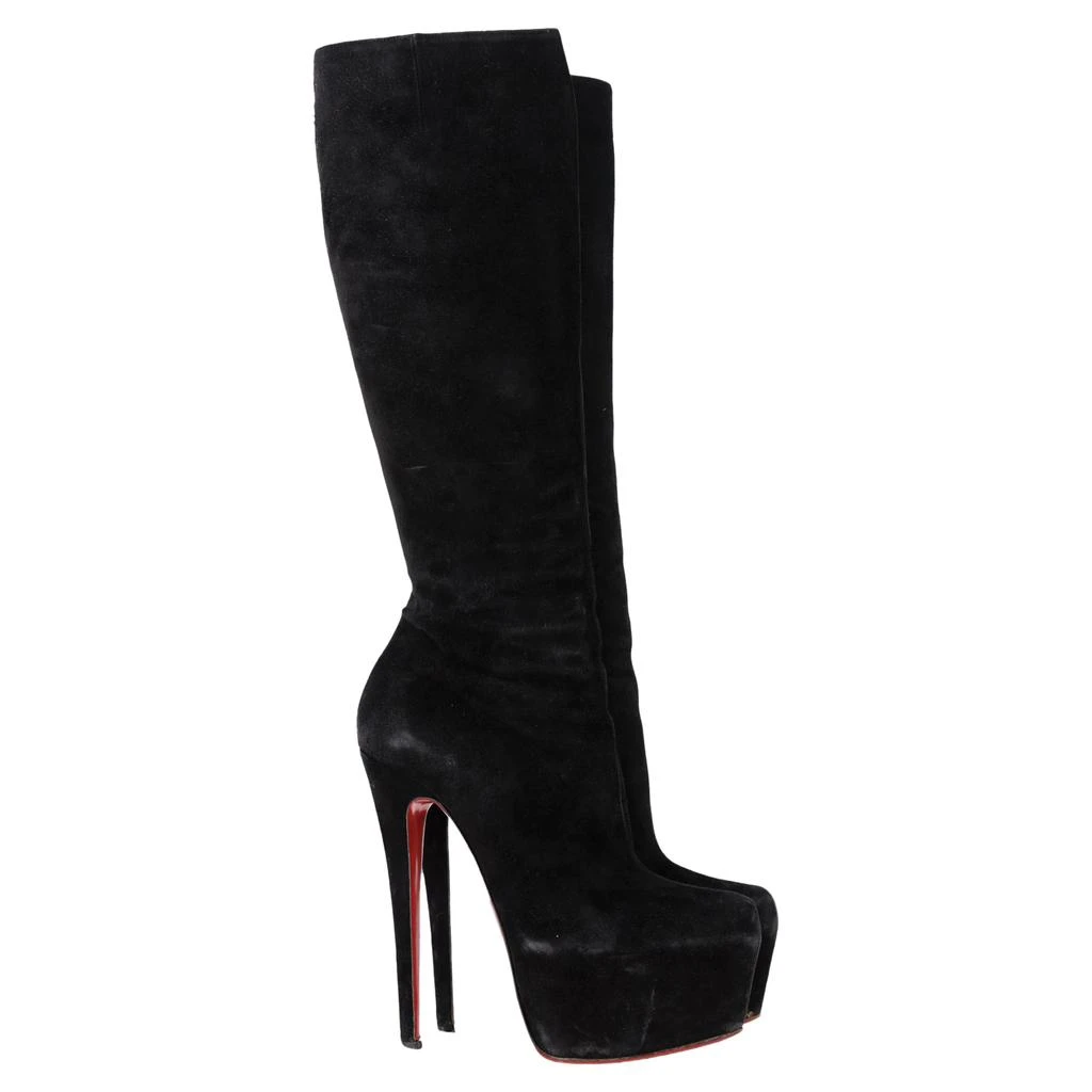 Christian Louboutin Bianca Knee-Length Boots in Black Suede 1
