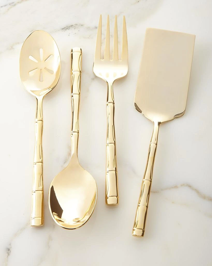 Wallace Silversmiths Gold Bamboo Meat Fork 2