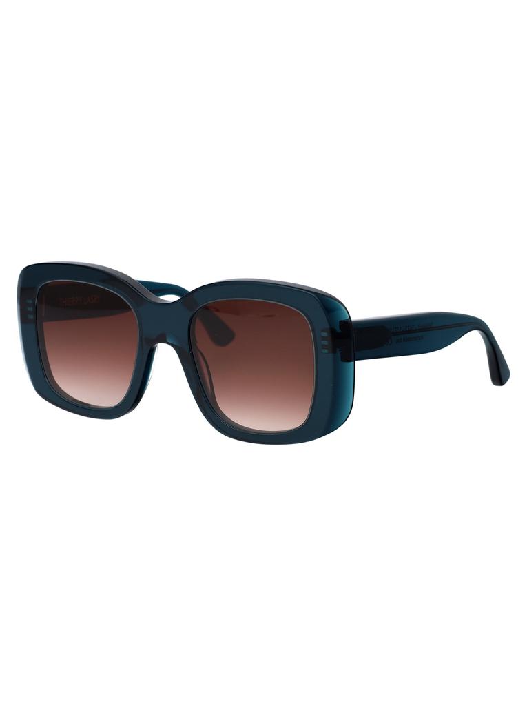 Thierry Lasry GREEN ACETATE SUNGLASSES