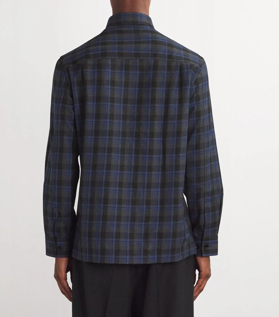Dunhill Wool-Cashmere Check Overshirt 4