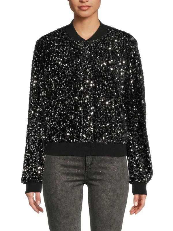 NANETTE nanette lepore Embellished Bomber Jacket 1