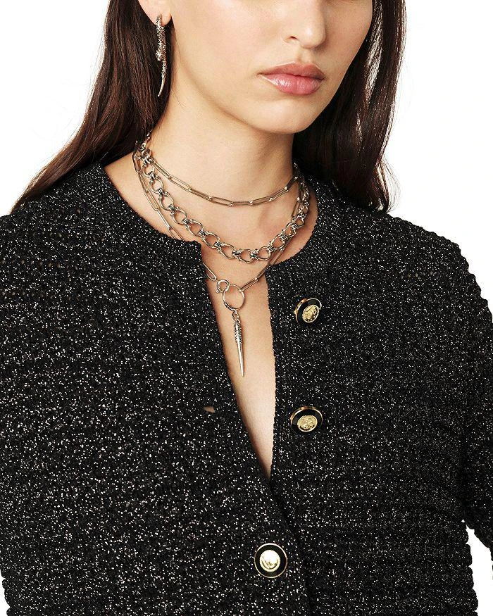 ba&sh Gaston Shimmer Cardigan Sweater 5