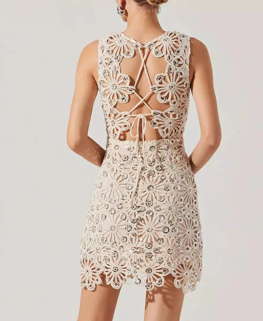 ASTR Women's Priscila Floral Crochet Dress 5