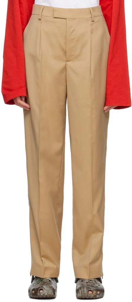 VTMNTS Tan Tailored Trousers 1