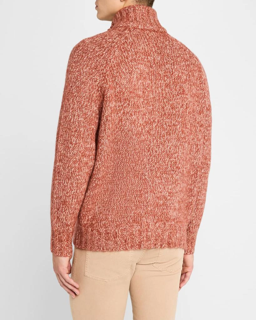 Brunello Cucinelli Men's Chunky Knit Full-Zip Sweater 3