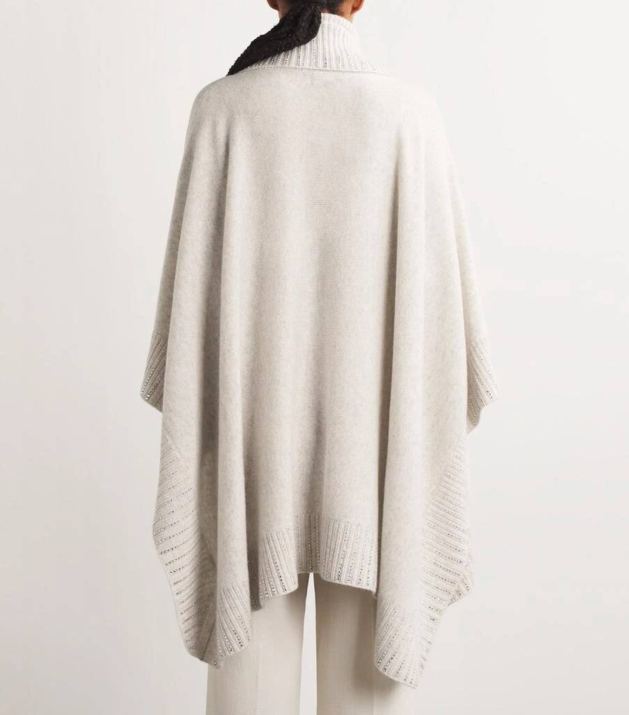 William Sharp Cashmere Crystal-Embellished Cape 4