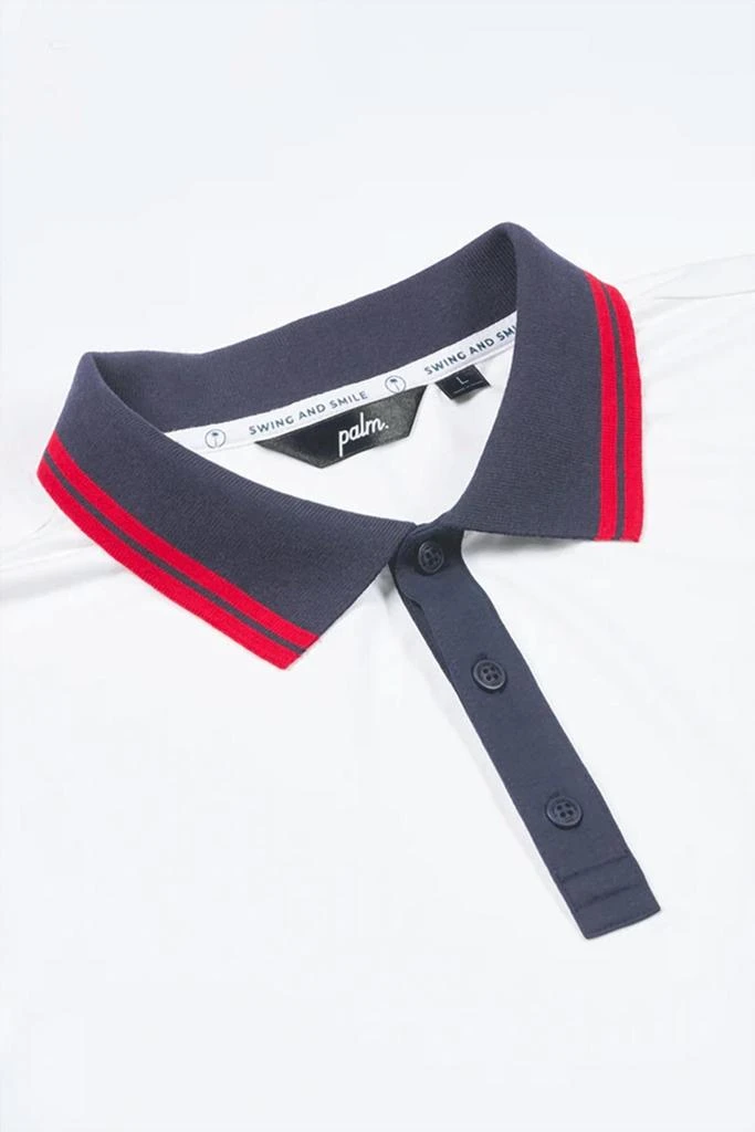 Palm Golf Co. Union Polo In Red, White And Blue 3