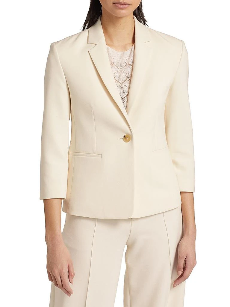 Vince Crepe Single-Breasted Blazer 3