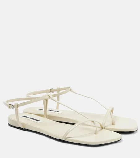 Jil Sander Leather thong sandals 1