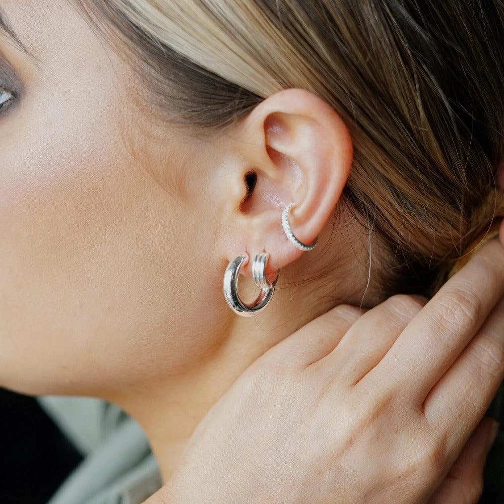 Orelia London Fine Pavé Ear Cuff 5