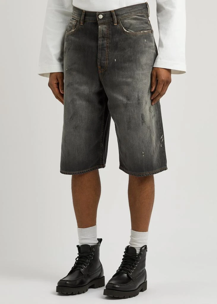 Acne Studios Distressed denim shorts 2