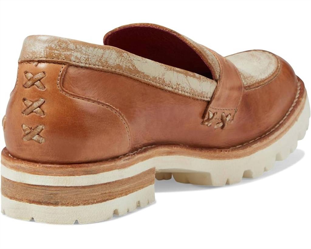 Bed Stu Women's Reina Iii Loafers In Tan Rustic Nectar Lux